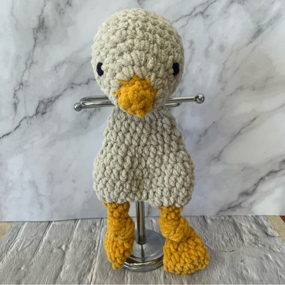 Amigurumi Handmade Duck/Goose Soft Crochet Baby Snuggler